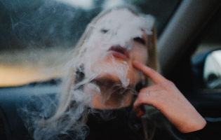 A girl who smokes